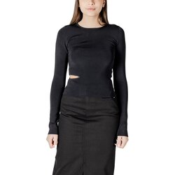 Calvin Klein Jeans Puloverji CUT OUT DETAIL LS SW J20J224446 Črna Cene