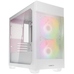 Lian Li Računalniško ohišje LANCOOL 205M Mesh, Micro-ATX, kaljeno steklo, belo Cene