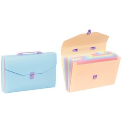 Viquel expanding fascikla sa 12 pregrada, sa ručkom i kopčanjem rainbow pastel sortirano ( 04CK33 ) Cene