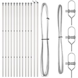 vidaXL Stupovi ograde 13 kom Ø32 mm 200 cm Galvanizirani čelik Cijene