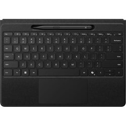 MICROSOFT SURFACE Pro Flex Keyboard with Slim Pen Bundle, 2-in-1 Alcantara Keyboard for Surface Pro Copilot+ (11th Edition), Pro 9 and 8, Windows 11 Copilot+ PC, Black Cene