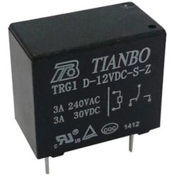 Tianbo Electronics relej za tiskanu pločicu 12 v/dc 5 a 1 preklopni TRG1 D-12VDC-S-Z 1 kom. Cene