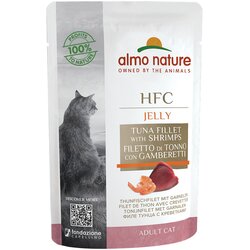 HFC Almo Nature Jelly vrečke 24 x 55 g - Tunin file s kozicami Cene
