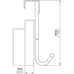 SIRO Obešalnik za vrata 2378 (Do x V: 355 x 110 mm, Število kaveljčkov: 5 kos, Kromirano) Cene