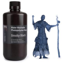 Elegoo water washable resin 1000g smoky black Cene