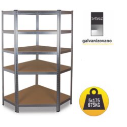 Mdc polica ugao 180x90x90x40cm 5x175kg galvanizovana 54562 Cene