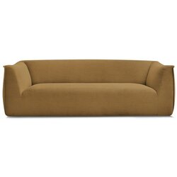 Bobochic Paris Gorčično rumena sedežna garnitura iz rebrastega žameta 242 cm Giorgia – Cene