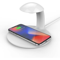Zikko Brezžični polnilnik ZW8011 2in1 10W Inteligenten Hitro svetilko nastavljivo LED nočna lučka za Samsung iPhoneX, (20652947) Cene