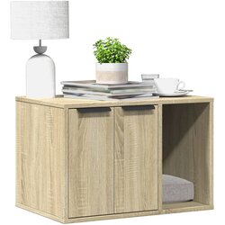 vidaXL kutija z mačji pijesak boja hrasta 60x40x40cm konstruirano drvo Cijene