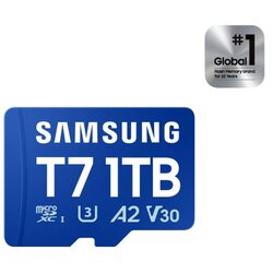 Samsung MicroSD 1TB, T7, UHS-I U3 V30 A2, za 4K i FHD snimanje (MB-MB1T0T/WW) Cene