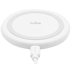 Puro Brezžični polnilnik Qi 10W z vhodom USB-C in kablom USB-A na USB-C 1m, Bela, (5000275855) Cene
