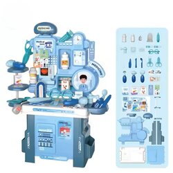 Topi Toys Edukativna igračka Lekarska ordinacija, 42 instrumenta, Plava Cene