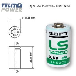 SAFT litijum 1/2AA 3.6V 1200mAh LS14250 ( 0009 ) Cene