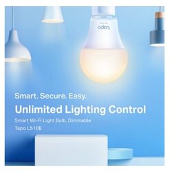 TP Link TP-LINK pametna zatemnilna žarnica Tapo L510E V2, 2700k, Smart Wi-Fi, 2kosa, bela Cene