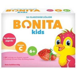 Bonita Kids Lozenge Jagoda, 24 komada Cene