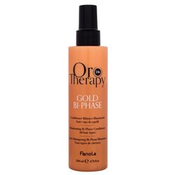 Fanola Oro Therapy 24K Gold Bi-Phase Conditioner negovalen balzam v spreju brez izpiranja za ženske Cene
