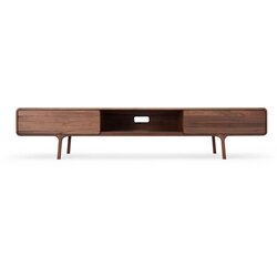 Gazzda Rjava TV omarica iz masivnega hrasta 220x45x45 cm Fawn – Cene