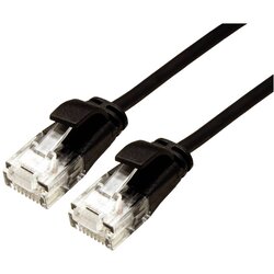 Roline green 21443957 RJ45 omrežni kabel\, Patch kabel CAT 6a U/UTP 5.00 m črna 1 kos, (20630863) Cene