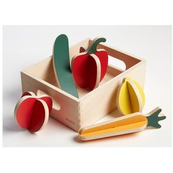 Flexa drveni dječji set za igru Play Shop Vegetables Cene