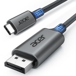 Acer usb-c v displayport kabel 1 m – 4K 60 hz, 2K 165 hz, thunderbolt 3/4 odprta embalaža Cene