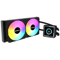 Raidmax cpu hladnjak infinitas LM240 argb lcd 2.73" black, LM240BK Cene