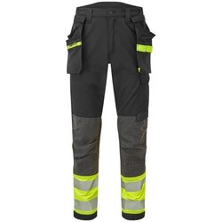 PORTWEST Radne pantalone EV442 - EV4 visokovidljive/ žuta/crna Cene