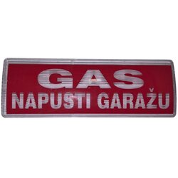 COFEM Svetleci panel Gas - jednostrani + nalepnica GAS NAPUSTI GARAŽU Cene