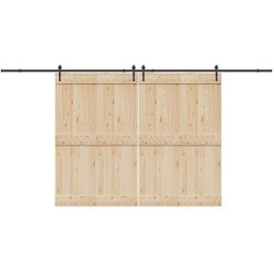  Komplet opreme za drsna vrata 427 cm jeklo črne barve, (22046861) Cene