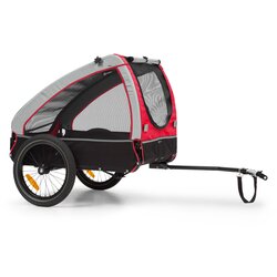 Klarfit Husky, prikolica za kolo za pse, približno 250L, 600D, Oxford Canvas Cene