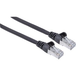 Intellinet 741057 RJ45 omrežni kabel\, Patch kabel CAT 6a S/FTP 10.00 m črna zaščita iz folije\, pletena zaščita\, zaščiten\, brez halogena 1 kos, (20417641) Cene