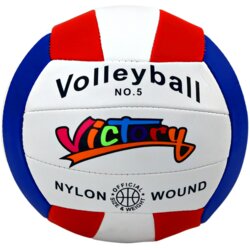 White Volleyball Ball, Size 5, Colorful Cene