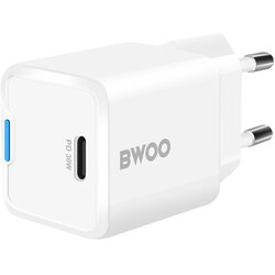 BWOO Hitri polnilec 30W GaN USB-C, Bela, (5000191745) Cene