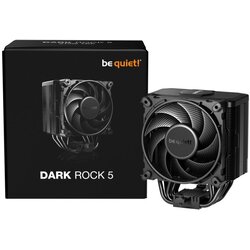BE QUIET dark rock 5 black cpu cooler, 120mm, 210w tdp, height: 161mm Cene