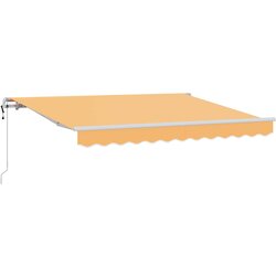 vidaXL Povlačivi tende Pijesak 4 × 3 m Tkanina i Aluminij - Pijesak 400 × 300 cm s bijelim okvirom Cijene