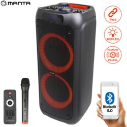 Manta KARAOKE, 120W, FM, BT, DISCO EF, BATERIJA, DALJIN, BEŽ. MIKROF SPK5310PRO, (5903089905516) Cijene