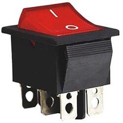 Proelectronic TR Mladenoviæ Mališa PR Crveni prekidač 31x21mm 2pola/6pinova Cene