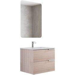 Inter Ceramic Kopalniško pohištvo z umivalnikom in ogledalom 60 cm bež Cene