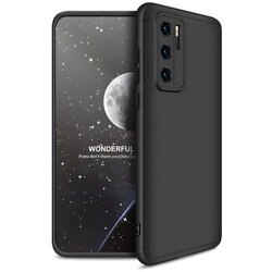 GKK Zaštitna futrola 360 - Prednji i stražnji poklopac cijelog mobitela za Huawei P40 - Crna Cene
