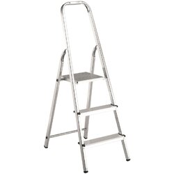 Alpos preklopne ljestve (3 stepenice, radna visina: 2,44 m, aluminij) Cene