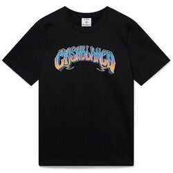 Casablanca Majice s kratkimi rokavi HIPPIE T-SHIRT NOIR Črna Cene