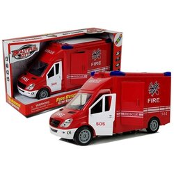 Vatrogasno kombi vozilo sa pogonom na trenje 27 cm - crveni Cene