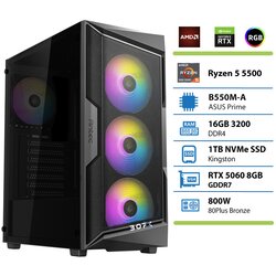 BOFX Namizni računalnik NASH 6 R5 5500 16GB 1TB RTX5060|Gaming, (5000345467) Cene