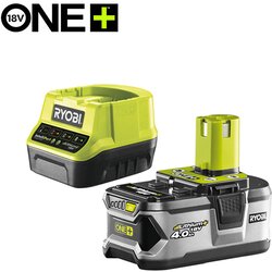 Ryobi ONE+ Akumulator in polnilnik RC18120-140X (18 V, 4 Ah, 1 baterija) productname.garantie.plussign BAUHAUS garancija 5 let za naprave na električni ali motorni pogon Cene