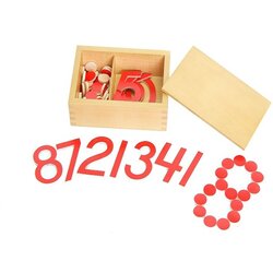 Montessori matematičko upoređivanje brojevi i žetoni Cene