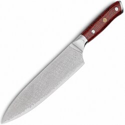 MAKAN Damaščanski kuhinjski nož ZI-42075 - Chef / Crvena Cene