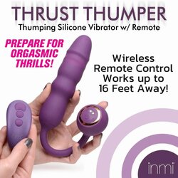 Inmi Silikonski vibrator z daljincem Thrust Thumper, Cene