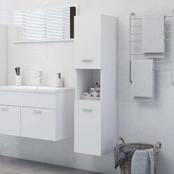 vidaXL Kupaonski ormarić bijeli 30 x 30 x 130 cm od iverice Cijene