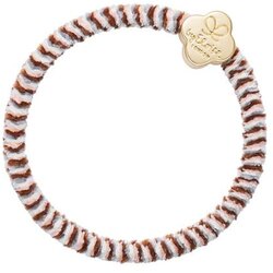 By Eloise London Velvet Gold Quatrefoil zapestnica / elastika za lase Cene
