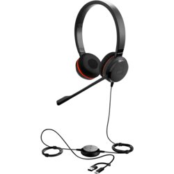 Jabra Evolve 20 SE, Stereo MS, USB C/A adapter, Leather ( 4999-823-369 ) Cene