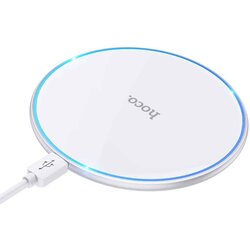 Hoco brezžična polnilna postaja CW6 Pro 15W, brezžični polnilec za iPhone, Samsung bel Cene
